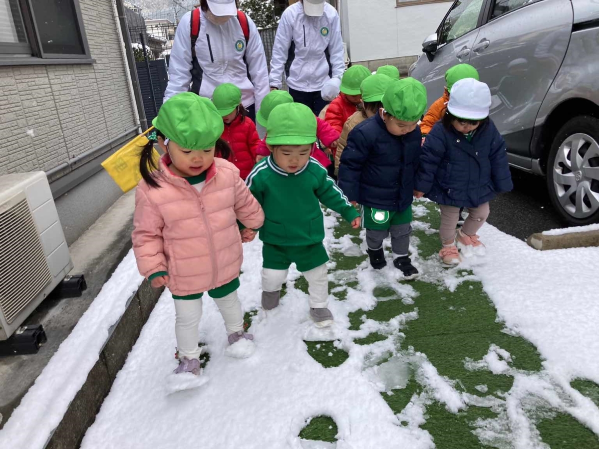 2022年2月17日：雪に触れてみよう（めばえ・たね） | めばえ幼稚舎